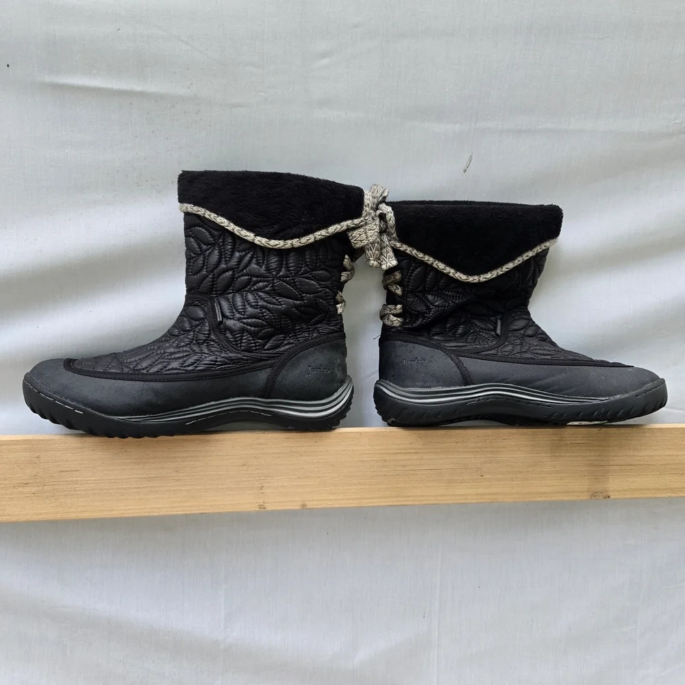 Jambu Black Quilted Kids Boots